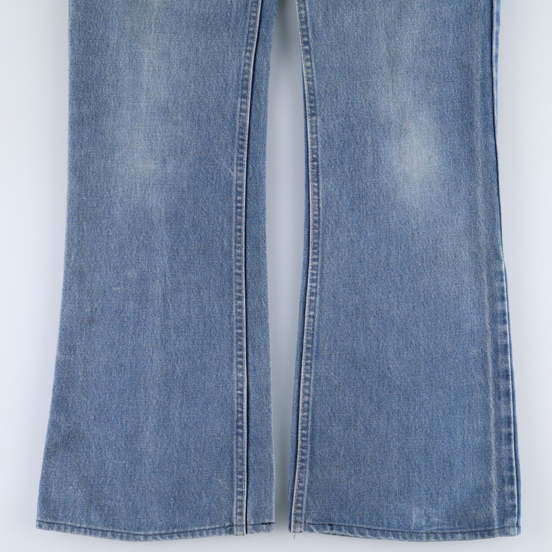 1980'S Levi's Orange Tab Bell-Bottom Denim Pants, Men's Size W32 (approx.), Vintage unclear blue type Vintage Second Hand