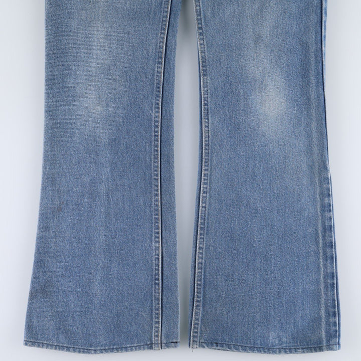 1980'S Levi's Orange Tab Bell-Bottom Denim Pants, Men's Size W32 (approx.), Vintage unclear blue type Vintage Second Hand