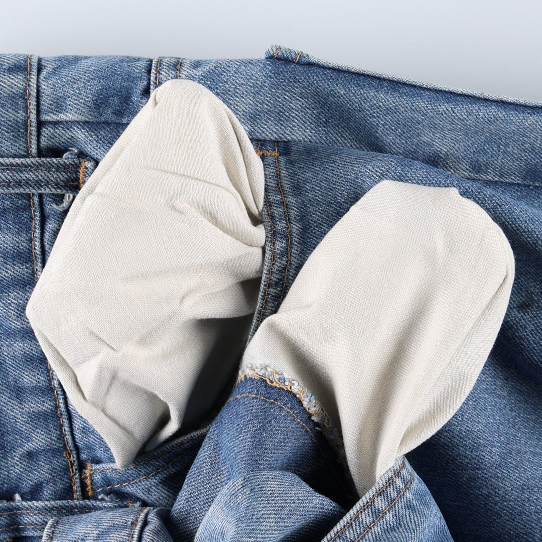 1980'S Levi's Orange Tab Bell-Bottom Denim Pants, Men's Size W32 (approx.), Vintage unclear blue type Vintage Second Hand
