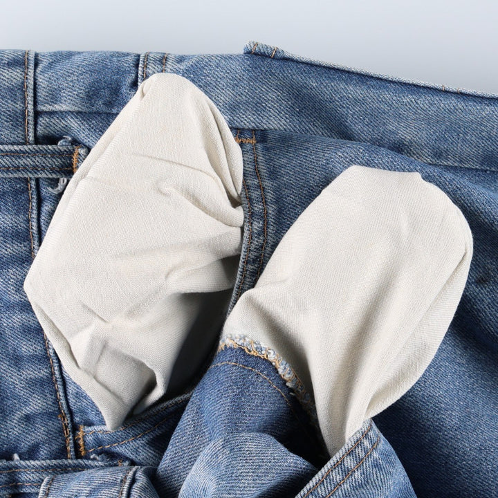 1980'S Levi's Orange Tab Bell-Bottom Denim Pants, Men's Size W32 (approx.), Vintage unclear blue type Vintage Second Hand