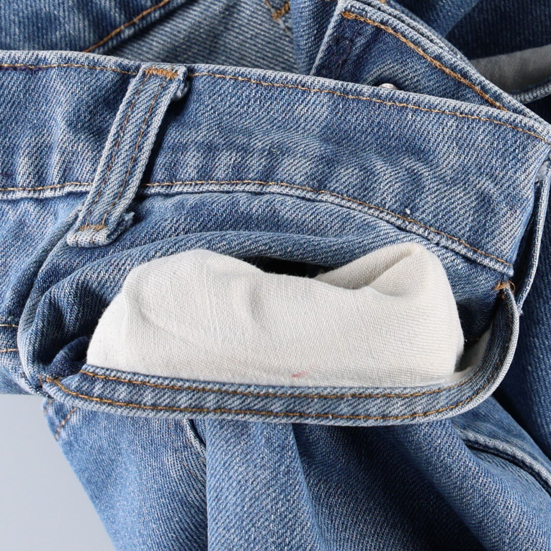 1980'S Levi's Orange Tab Bell-Bottom Denim Pants, Men's Size W32 (approx.), Vintage unclear blue type Vintage Second Hand