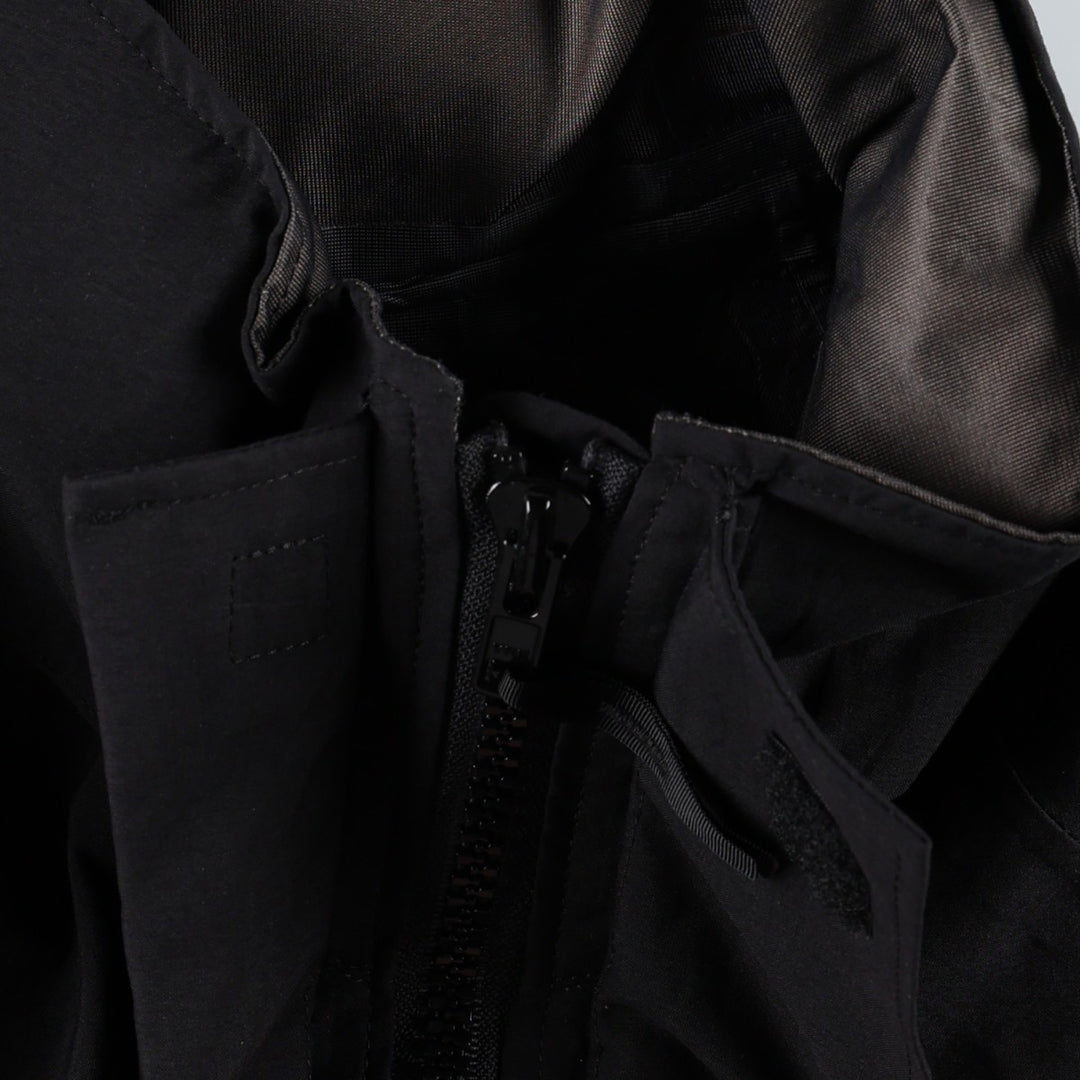 Genuine US military issue Gore-Tex parka, made in the USA, small long size (equivalent to men's S). Nylon black type Vintage Second Hand