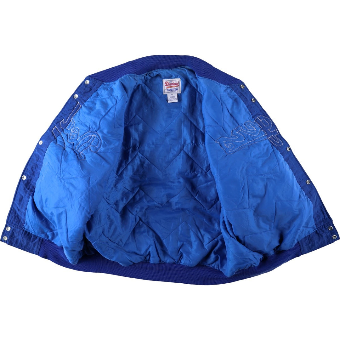 90'S Starter Los Angeles Dodgers Padded Nylon Stadium Jacket Award Jacket Men's XXL equivalent Nylon blue type Vintage Second Hand