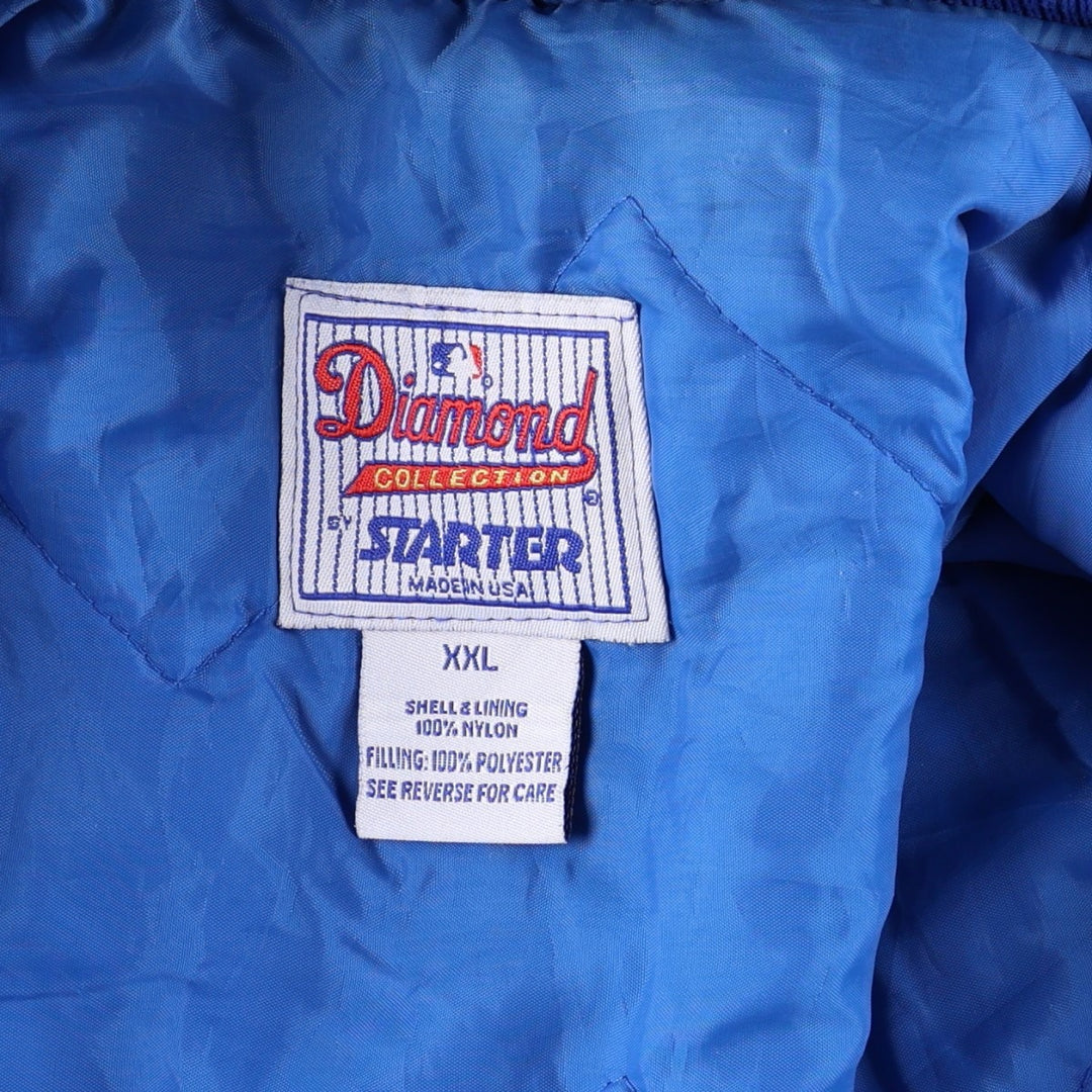 90'S Starter Los Angeles Dodgers Padded Nylon Stadium Jacket Award Jacket Men's XXL equivalent Nylon blue type Vintage Second Hand