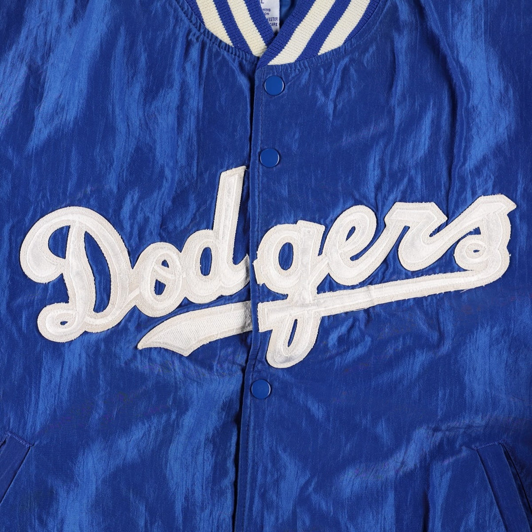 90'S Starter Los Angeles Dodgers Padded Nylon Stadium Jacket Award Jacket Men's XXL equivalent Nylon blue type Vintage Second Hand
