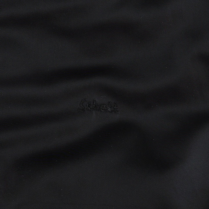 Civilian product SCHOTT MA-1 type padded military flight jacket, men's size L Nylon black type Vintage Second Hand