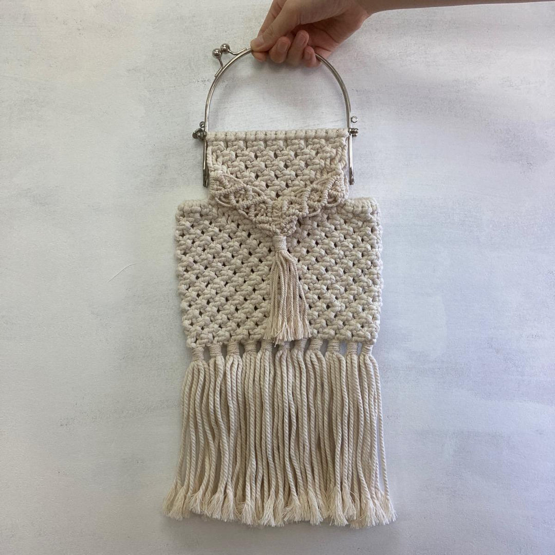 Fringe knit handbag /gaa002421