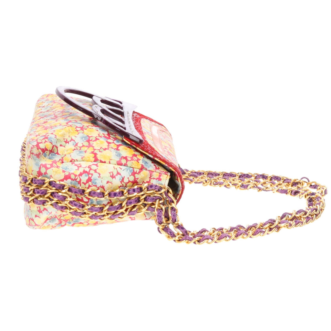 Shigue Floral Shoulder Bag Made in Italy /gaa002669