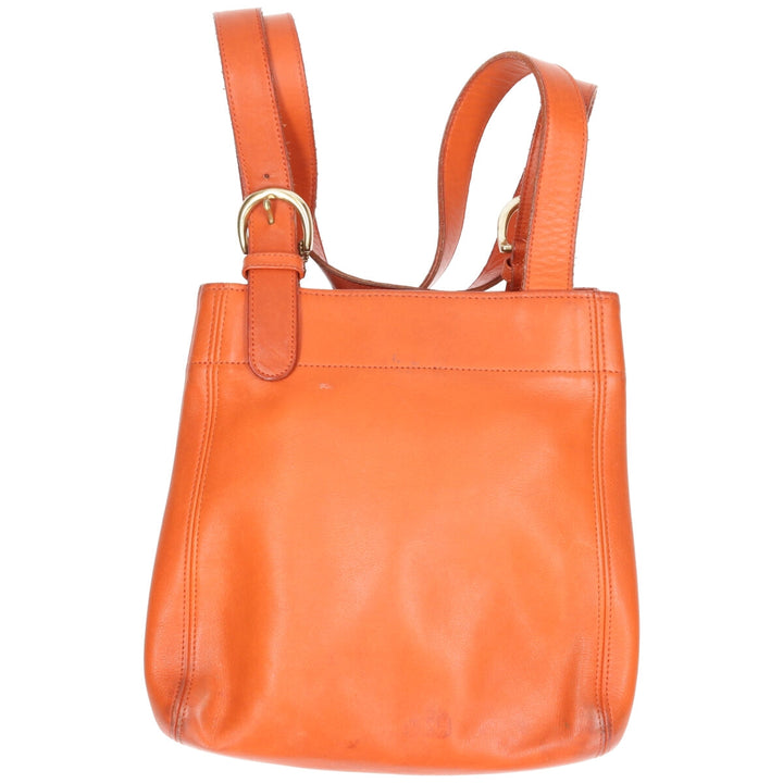 Coach OLD COACH Vintage Shoulder Bag genuine leather orange type Vintage Second Hand