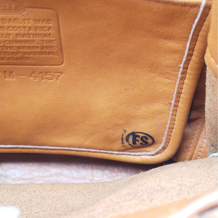 Coach OLD COACH Vintage Shoulder Bag genuine leather orange type Vintage Second Hand