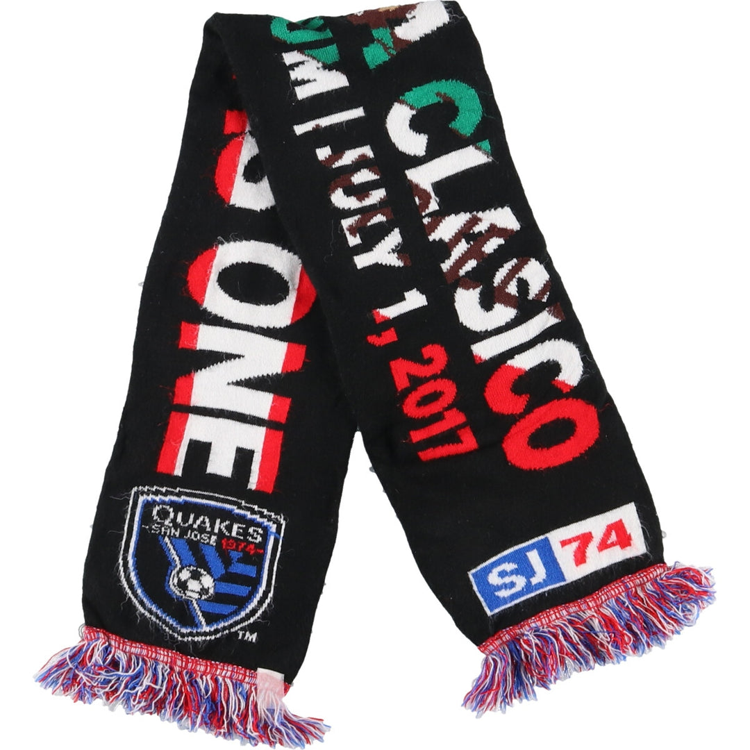 MLS SAN JOSE EARTHQUAKES soccer scarf /gaa002713