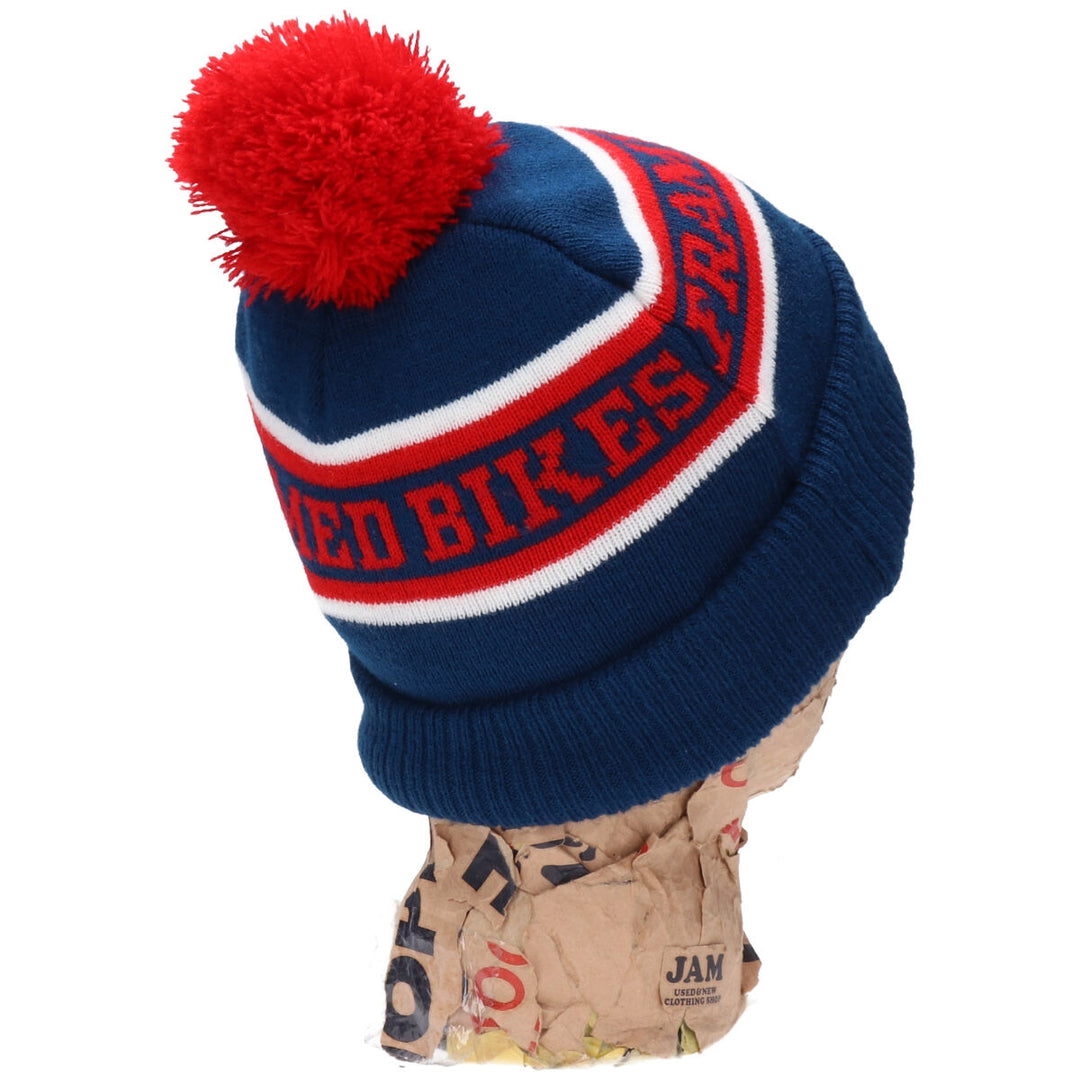 Knitted hat with pom-pom beanie /gaa002823