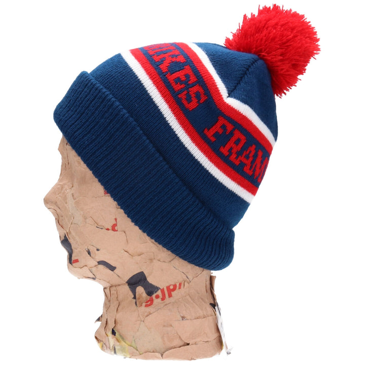 Knitted hat with pom-pom beanie /gaa002823