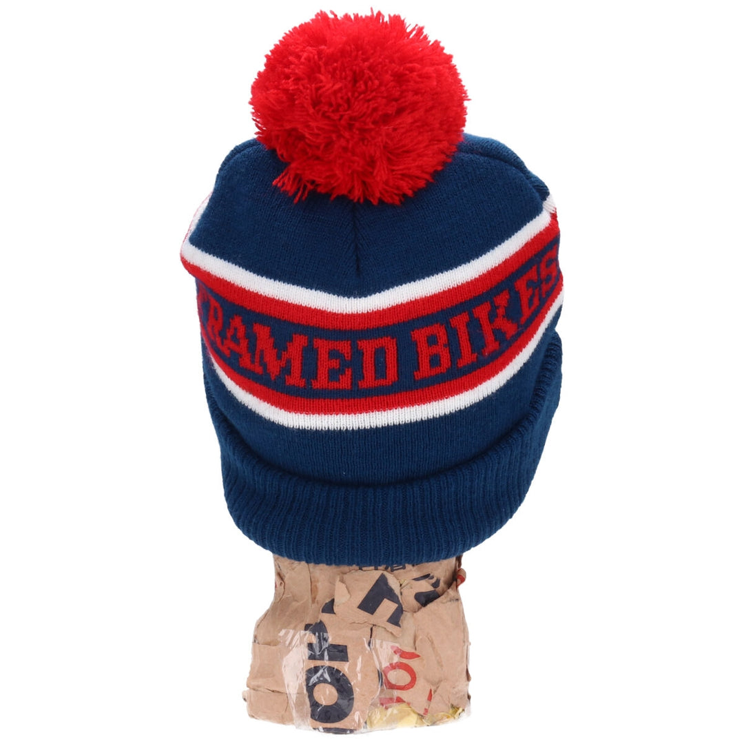 Knitted hat with pom-pom beanie /gaa002823