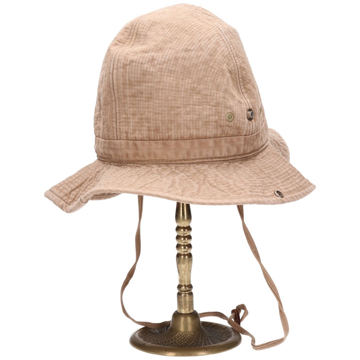 70'S Columbia Yellowstone Tag Safari Hat, Made in USA, Free Size, Vintage /gaa002994