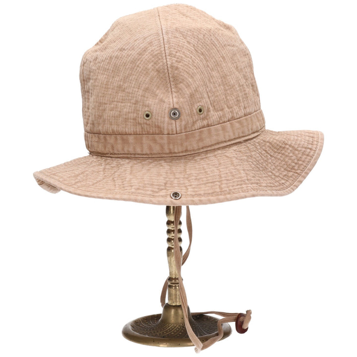 70'S Columbia Yellowstone Tag Safari Hat, Made in USA, Free Size, Vintage /gaa002994