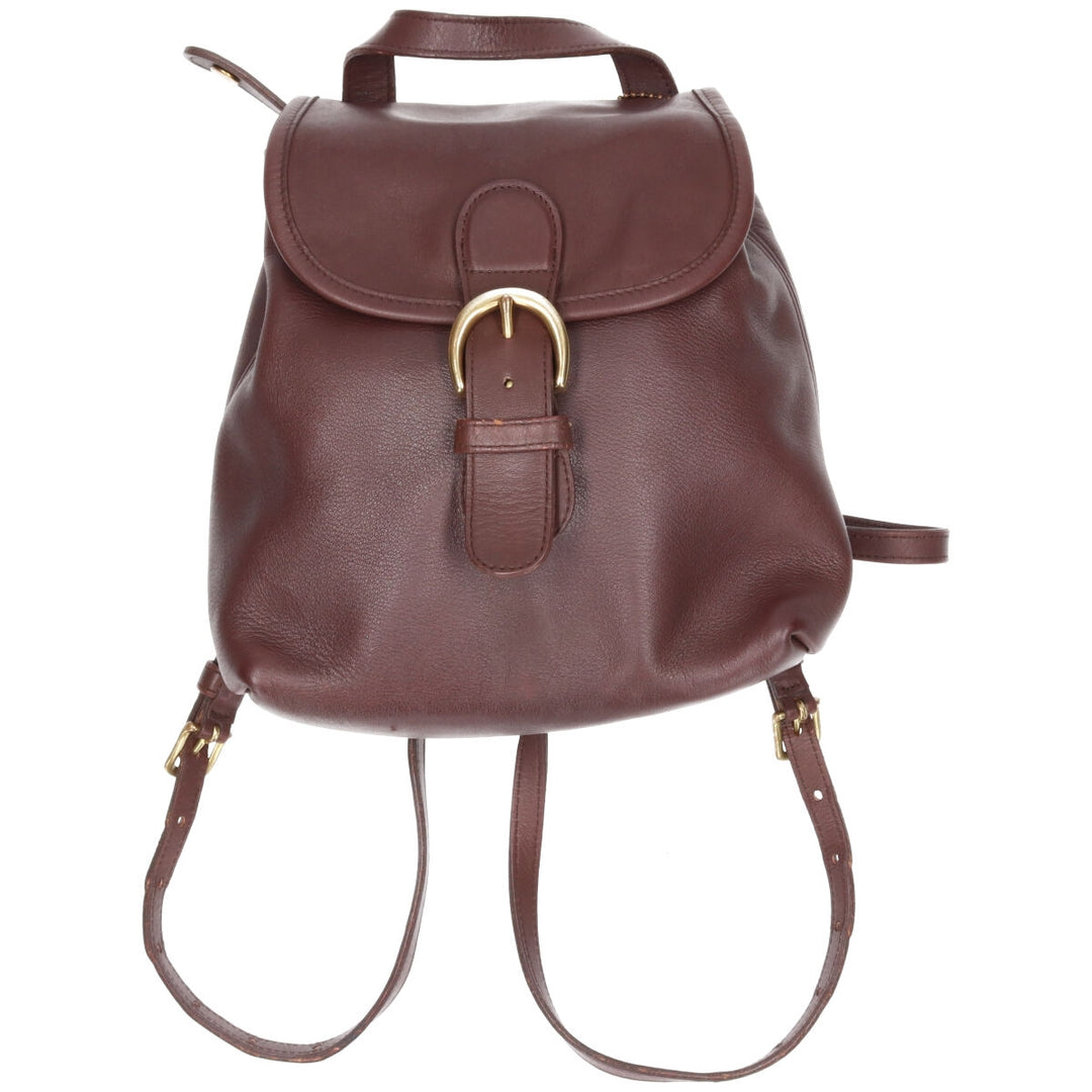 90'S ~ Coach COACH OLD COACH Old Coach Backpack Made in USA Vintage genuine leather brown type Vintage Second Hand
