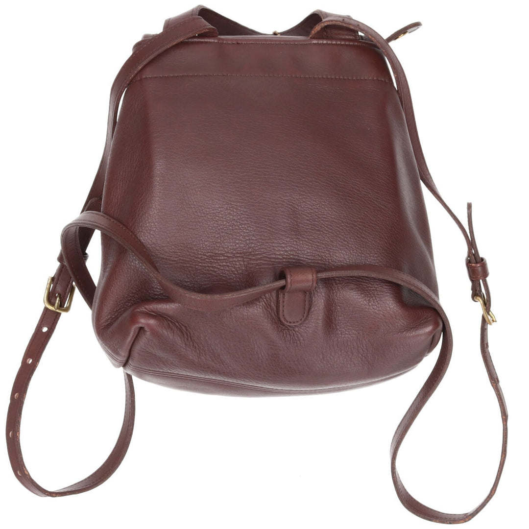 90'S ~ Coach COACH OLD COACH Old Coach Backpack Made in USA Vintage genuine leather brown type Vintage Second Hand