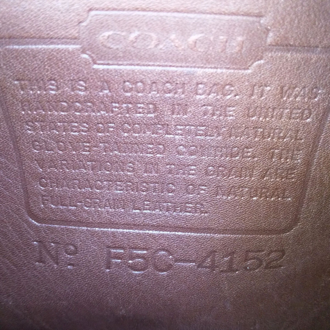 90'S ~ Coach COACH OLD COACH Old Coach Backpack Made in USA Vintage genuine leather brown type Vintage Second Hand