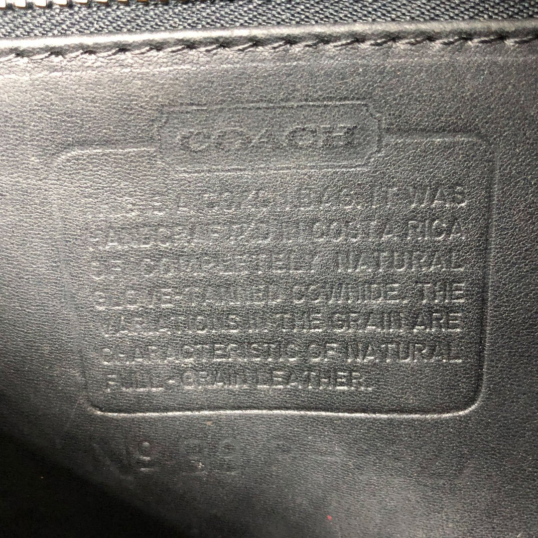 Coach Turnlock 2-Way Shoulder Bag genuine leather black type Vintage Second Hand