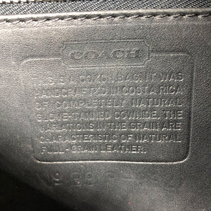 Coach Turnlock 2-Way Shoulder Bag genuine leather black type Vintage Second Hand