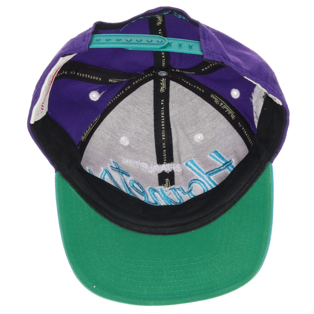 Mitchell Ness NBA CHARLOTTE HORNETS Baseball Cap Free Size /gaa003350