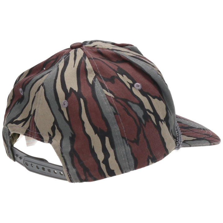 90'S NISSIN Trucker Cap Camouflage Pattern Baseball Cap Free Size Vintage /gaa003355