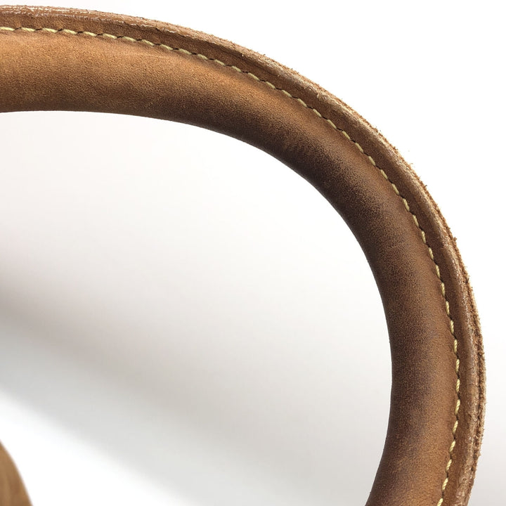 Mulholland Brothers Boston Bag Made in USA genuine leather brown type Vintage Second Hand