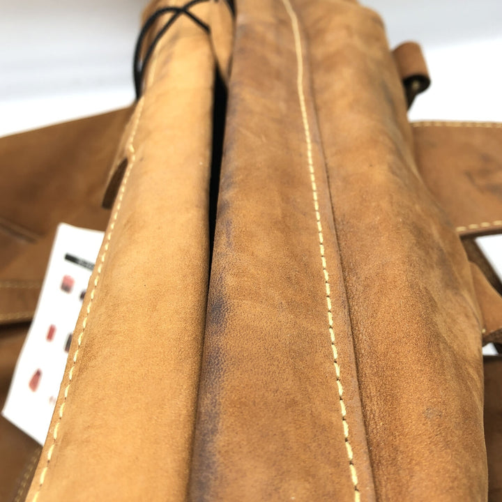 Mulholland Brothers Boston Bag Made in USA genuine leather brown type Vintage Second Hand