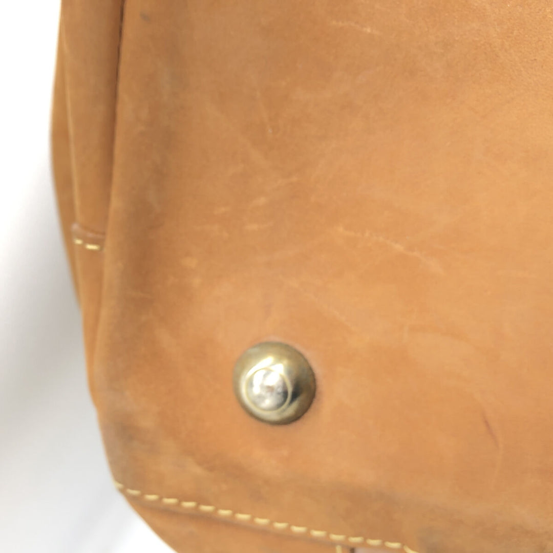 Mulholland Brothers Boston Bag Made in USA genuine leather brown type Vintage Second Hand