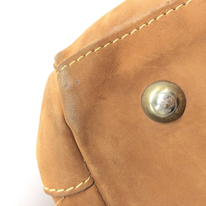 Mulholland Brothers Boston Bag Made in USA genuine leather brown type Vintage Second Hand