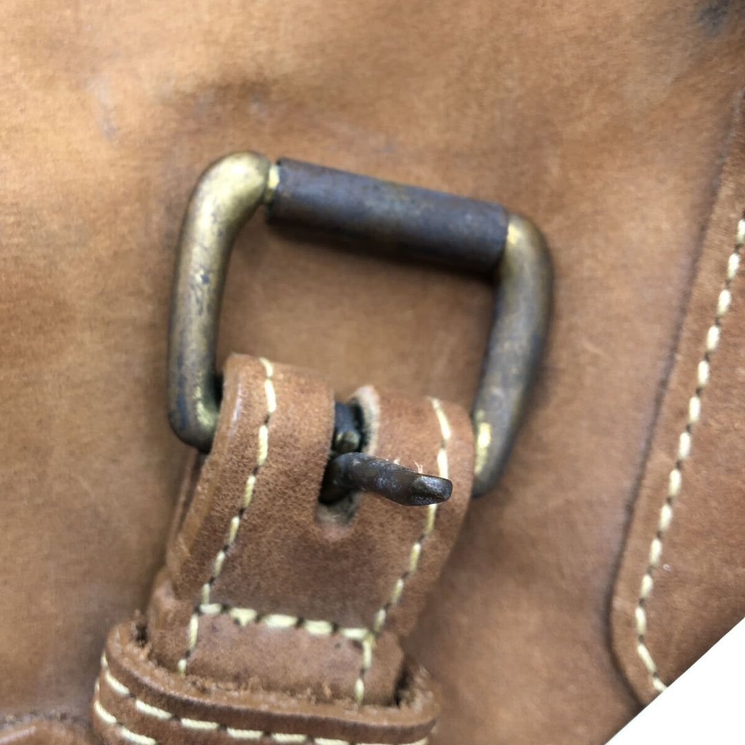 Mulholland Brothers Boston Bag Made in USA genuine leather brown type Vintage Second Hand