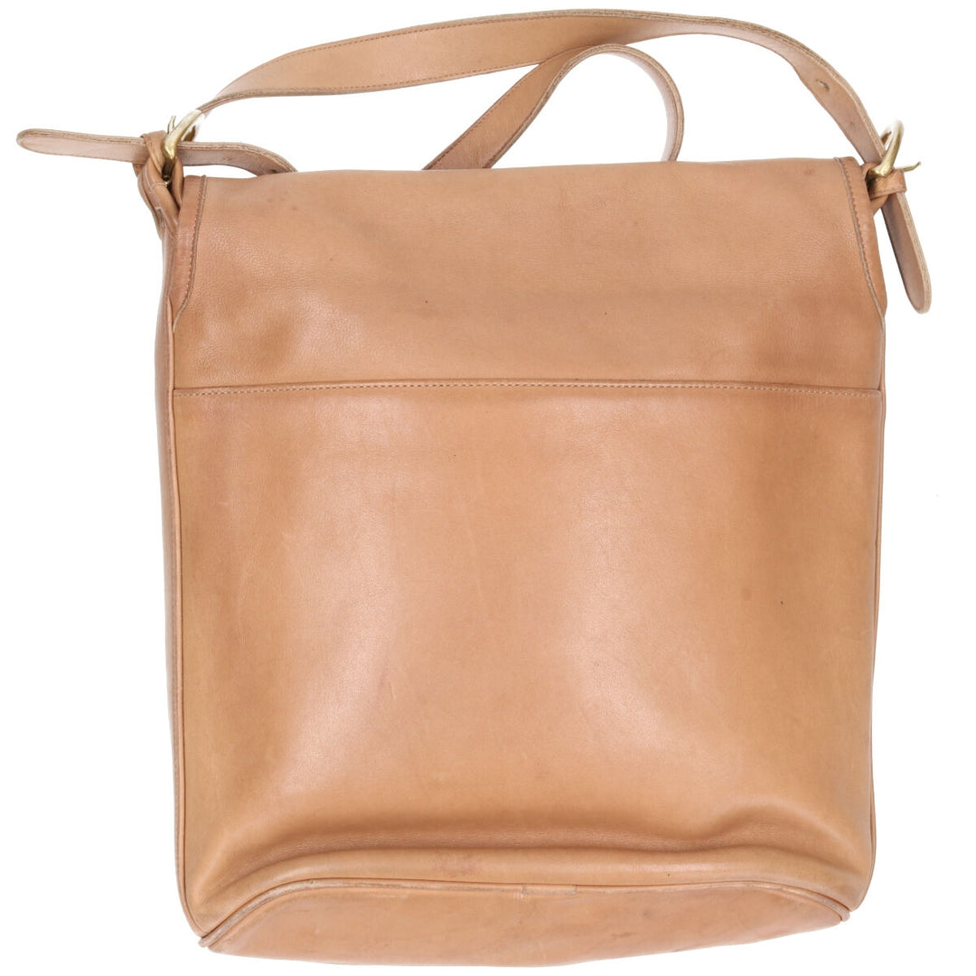 Coach OLD COACH Vintage Shoulder Bag genuine leather Beige type Vintage Second Hand