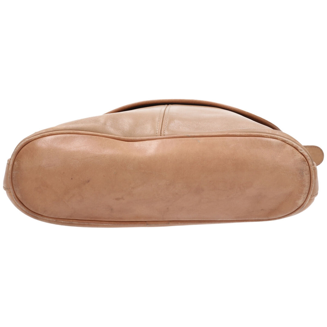 Coach OLD COACH Vintage Shoulder Bag genuine leather Beige type Vintage Second Hand