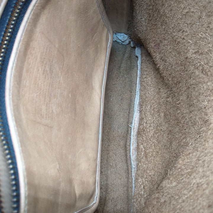 Coach OLD COACH Vintage Shoulder Bag genuine leather Beige type Vintage Second Hand