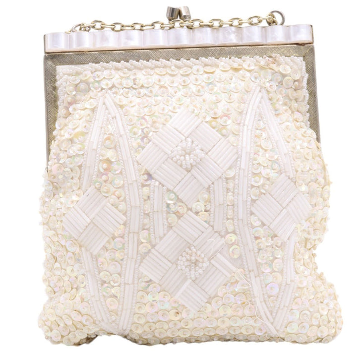 FINE ARTS BAG Party Bag All-over Pattern Beads Pochette Shoulder Bag /gaa003527