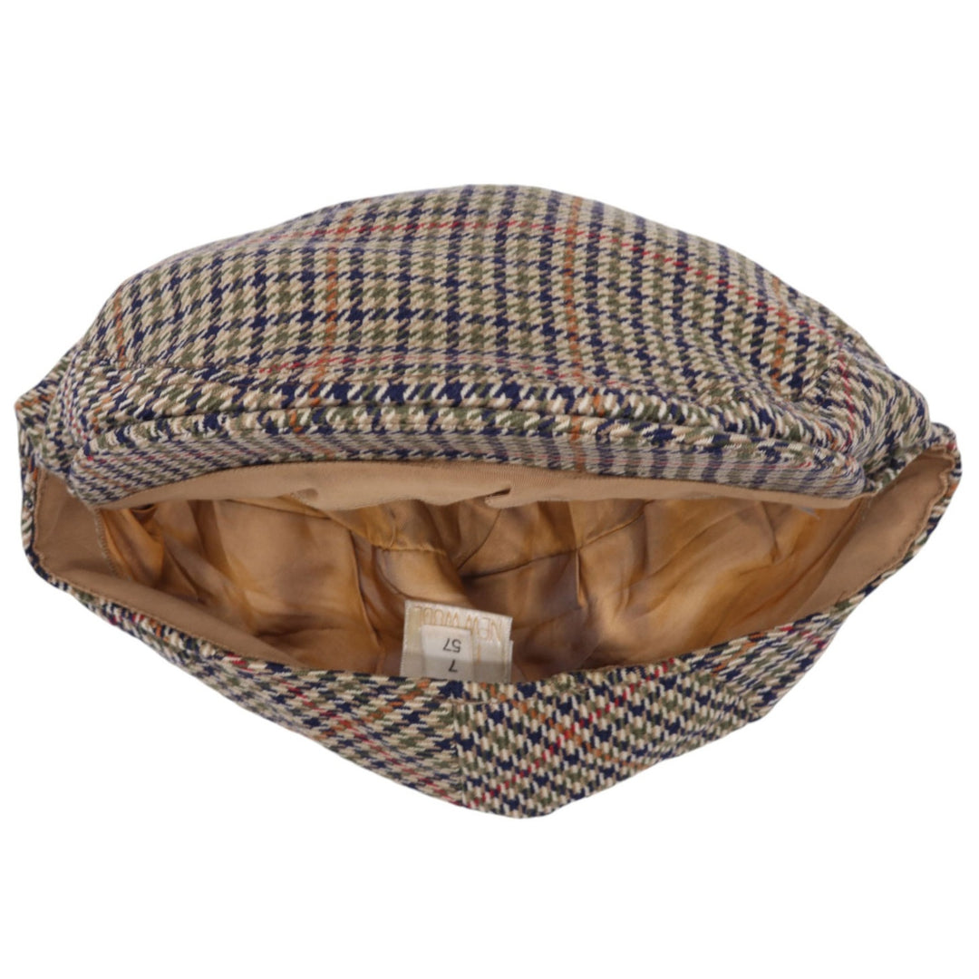 Barbour Houndstooth Pattern Hunting Cap Made in England Free Size /gaa003538