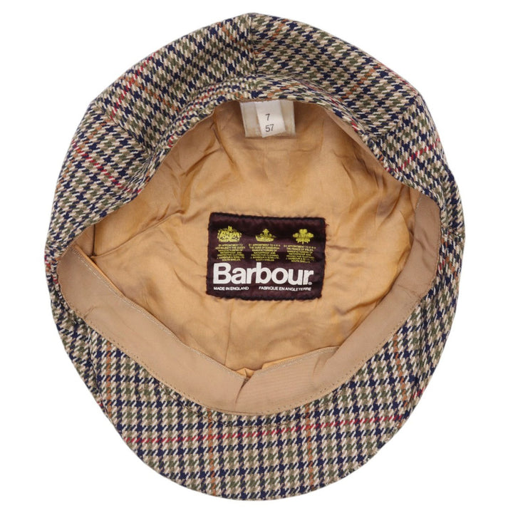 Barbour Houndstooth Pattern Hunting Cap Made in England Free Size /gaa003538