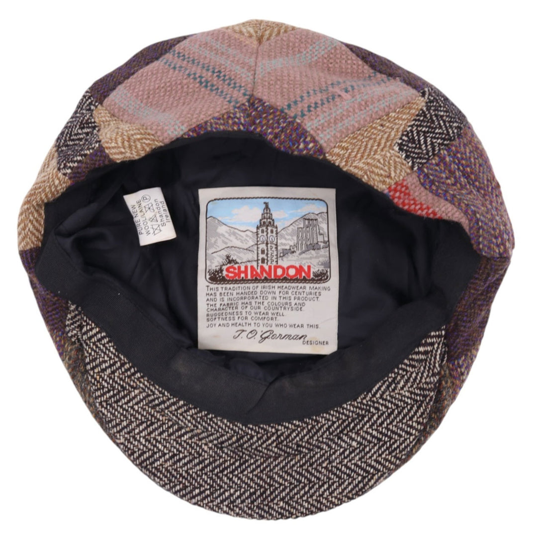 SHANDON patchwork all-over pattern hunting cap, free size /gaa003545