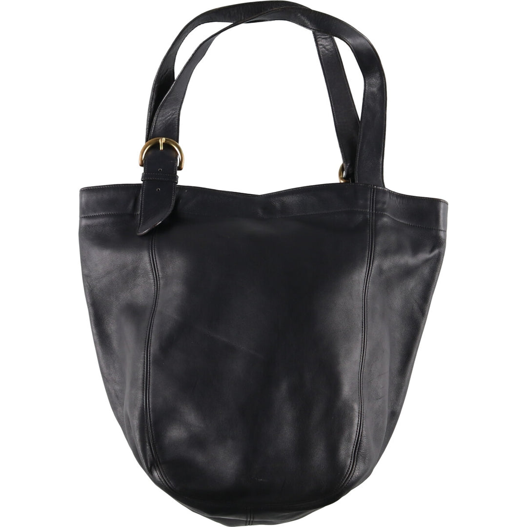 Coach Tote Bag genuine leather black type Vintage Second Hand