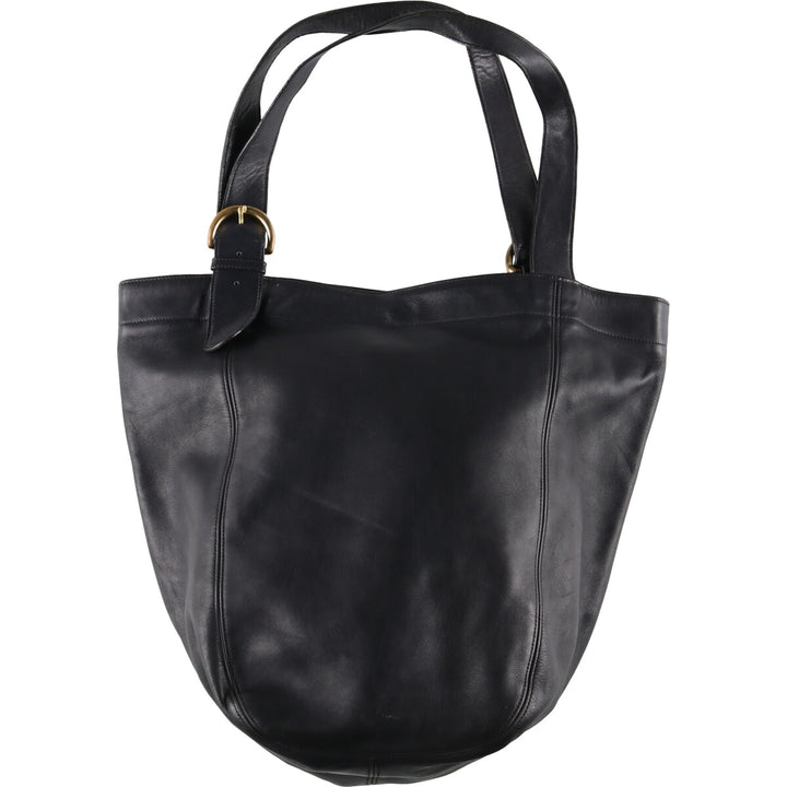 Coach Tote Bag genuine leather black type Vintage Second Hand
