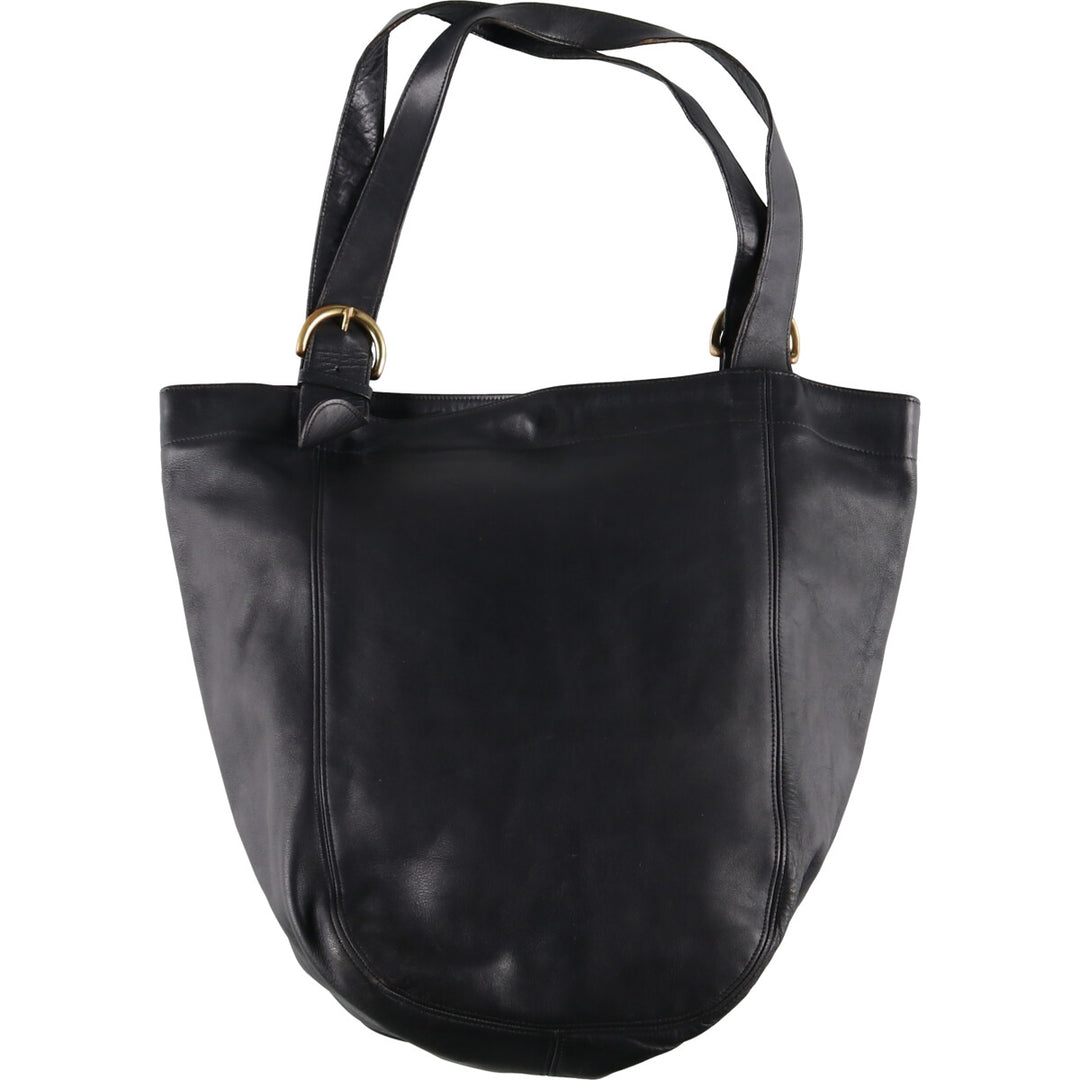 Coach Tote Bag genuine leather black type Vintage Second Hand
