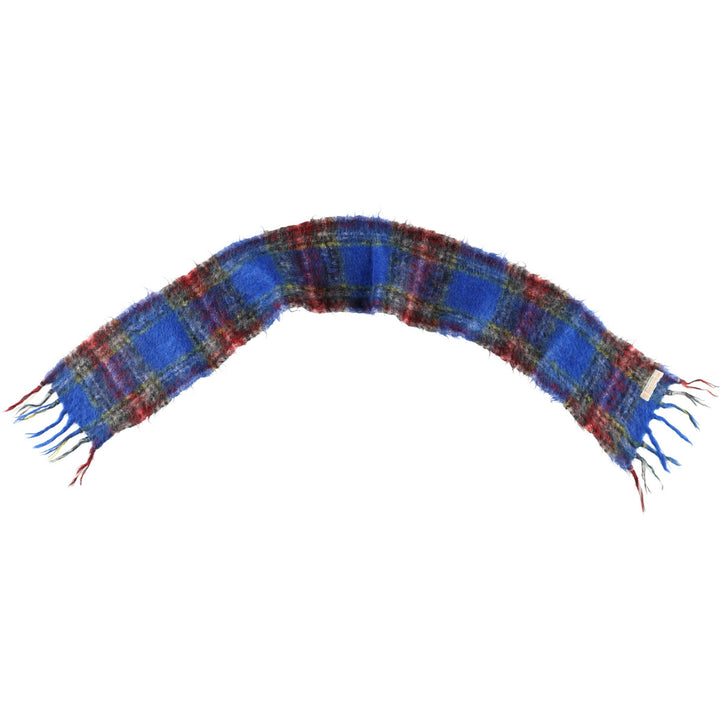 Kinloch Anderson Check Pattern Mohair Scarf Vintage /gaa003578