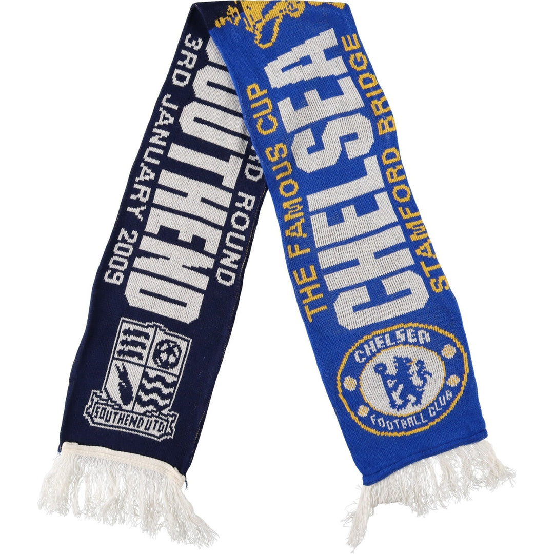 00'S FA Cup 2008/2009 CHELSEA FC SOUTHEND United FC Soccer Scarf /gaa003579