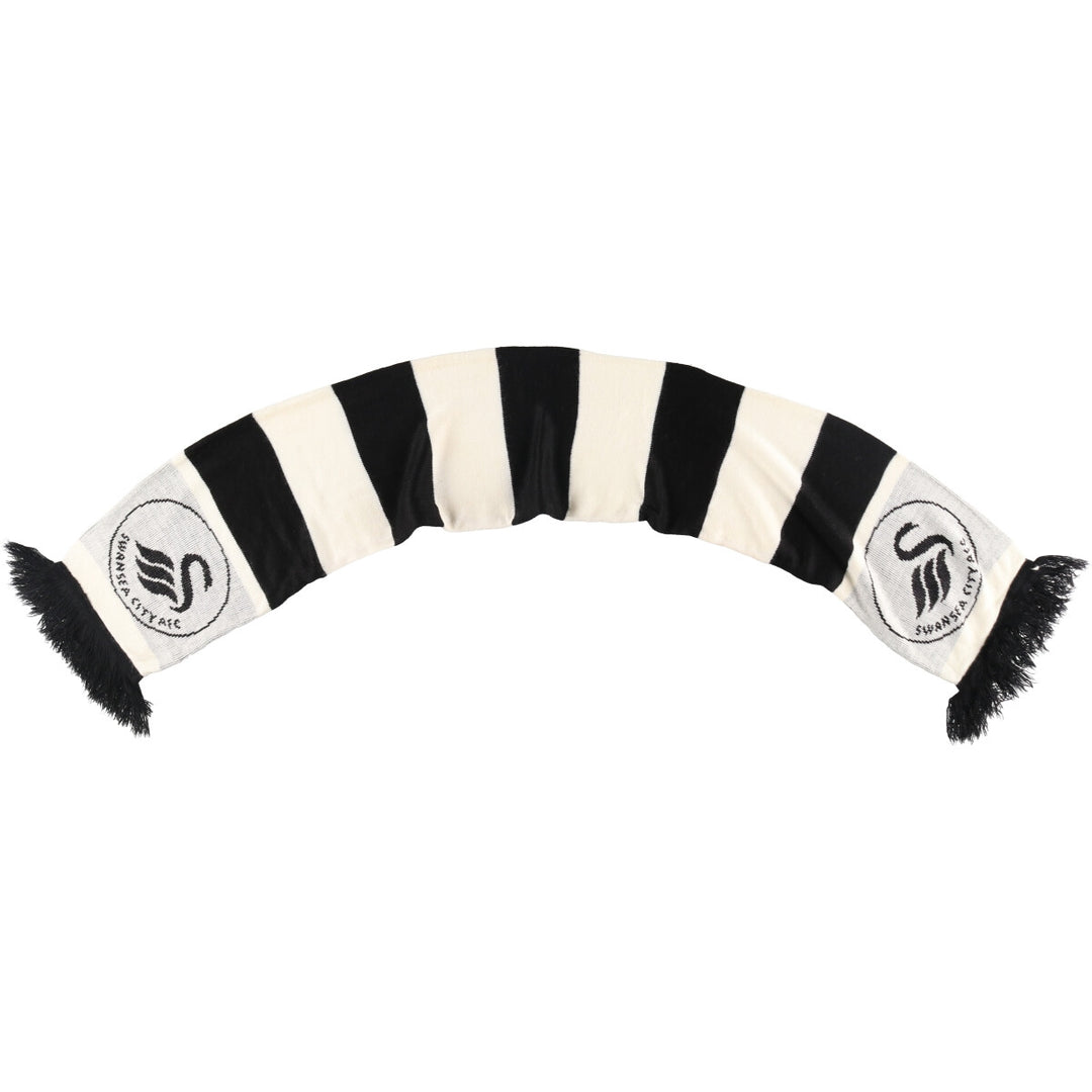 SWANSEA CITY AFC Swansea City AFC Border Pattern Soccer Scarf /gaa003591