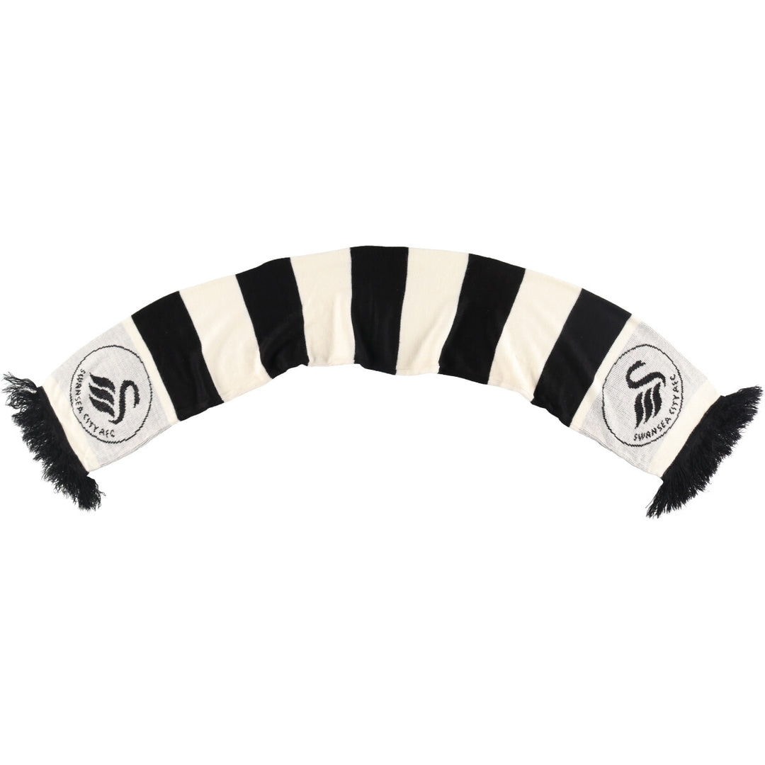 SWANSEA CITY AFC Swansea City AFC Border Pattern Soccer Scarf /gaa003591