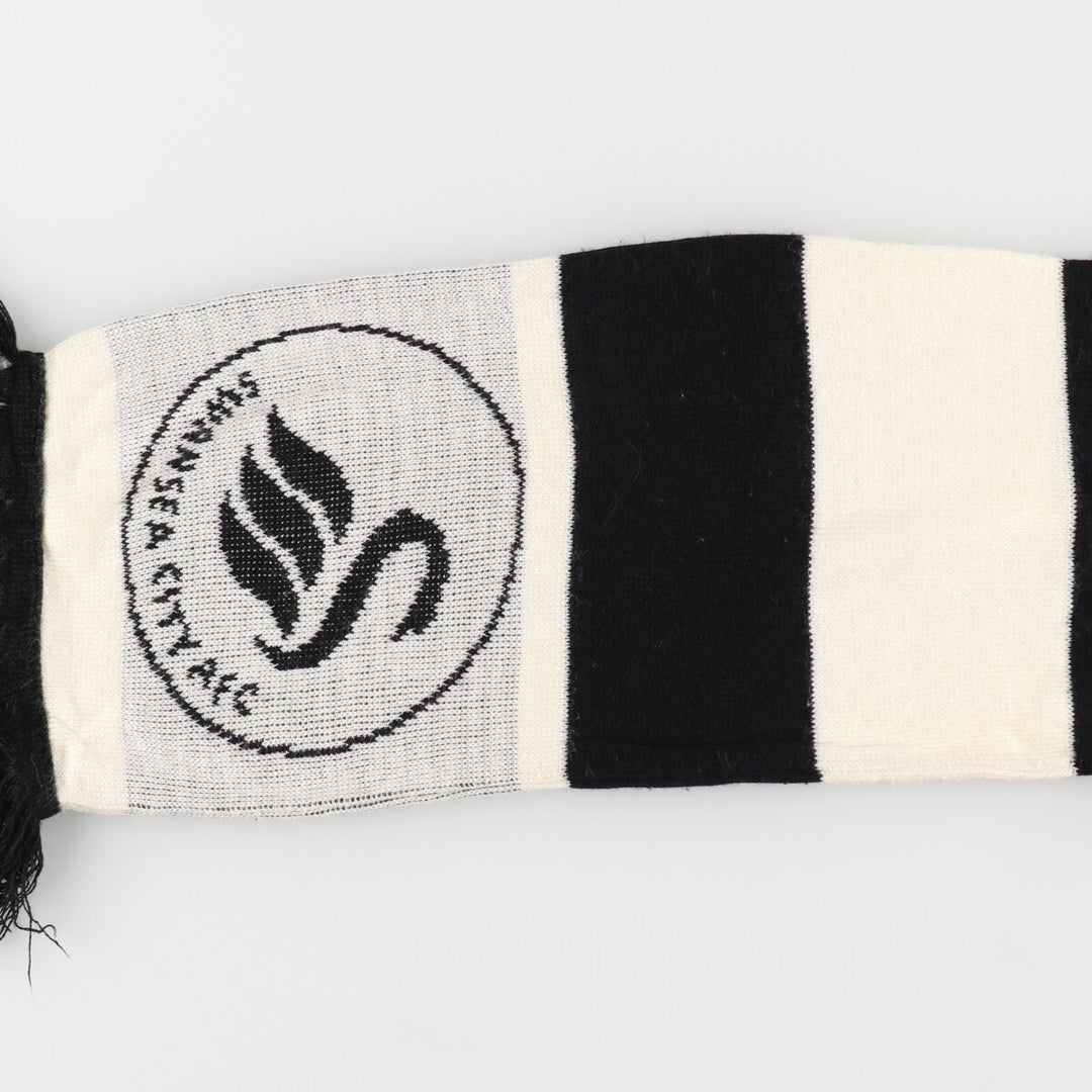 SWANSEA CITY AFC Swansea City AFC Border Pattern Soccer Scarf /gaa003591