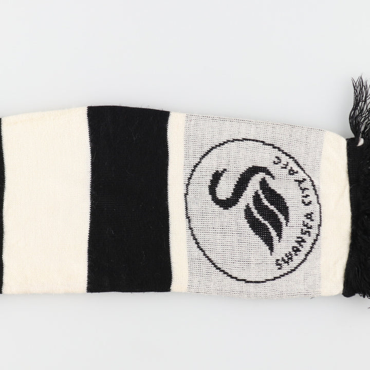 SWANSEA CITY AFC Swansea City AFC Border Pattern Soccer Scarf /gaa003591