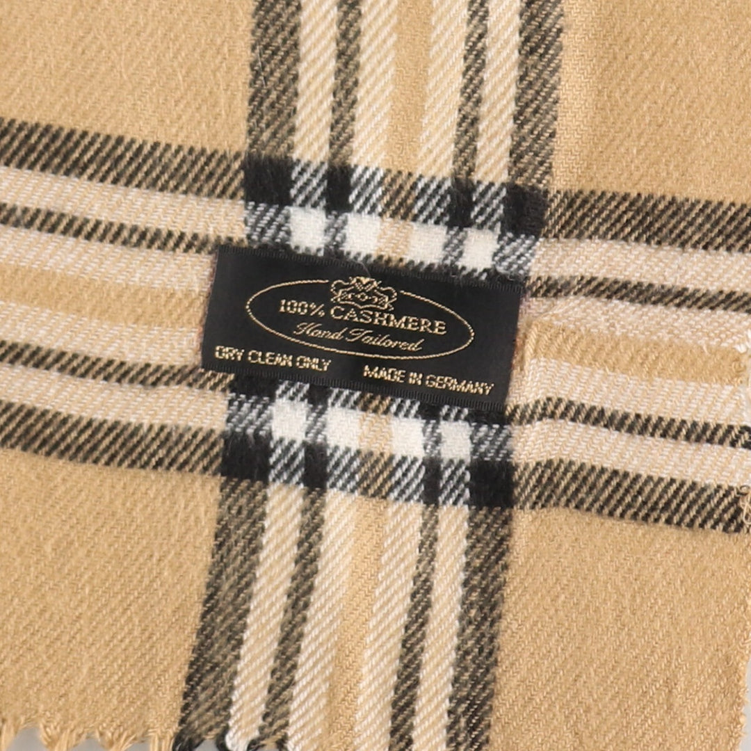 Check Pattern Cashmere Scarf /gaa003595