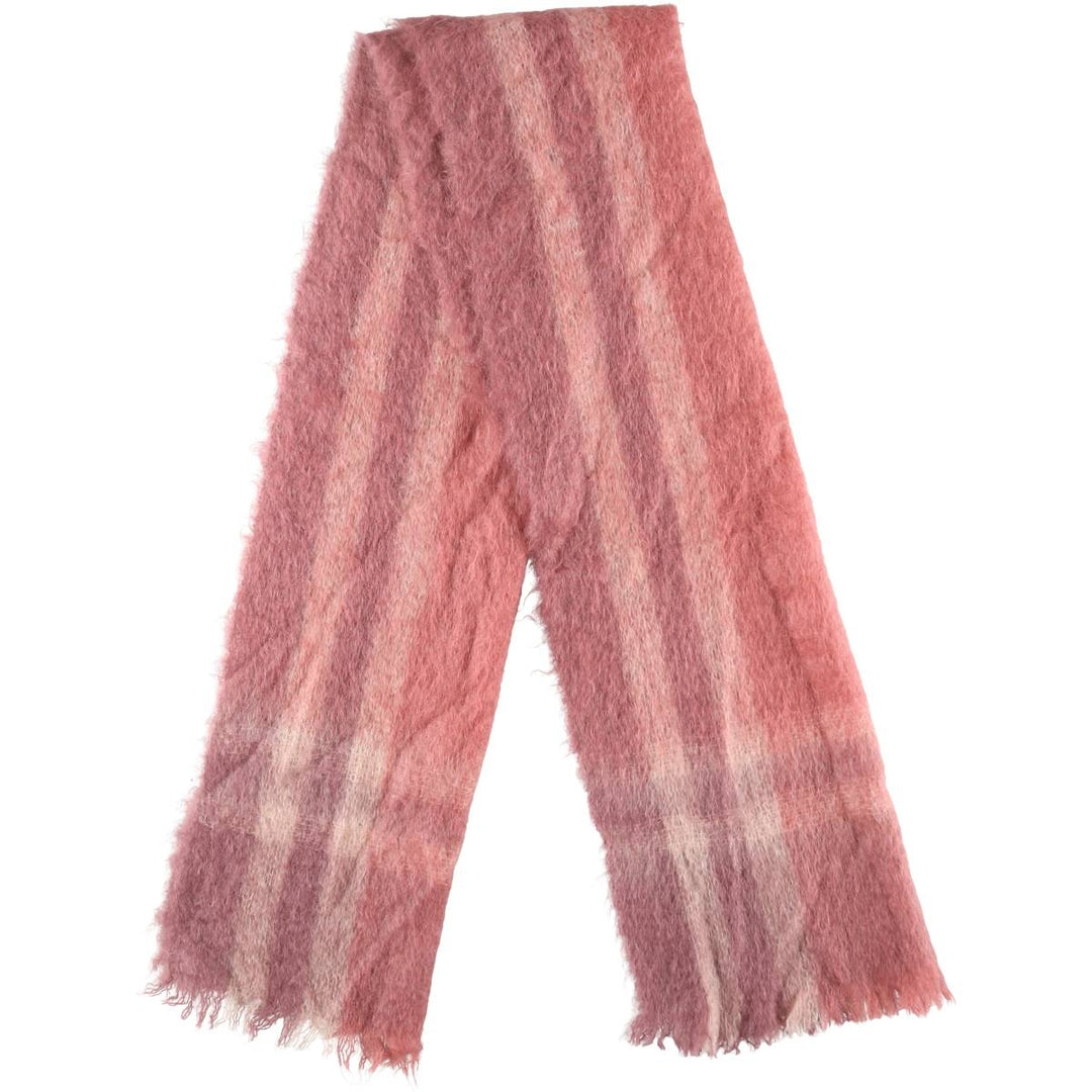 Border Pattern Mohair Scarf /gaa003620